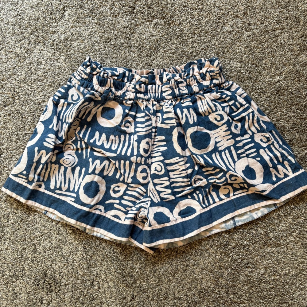 Cleobella Navy and White Patterned Women’s Shorts